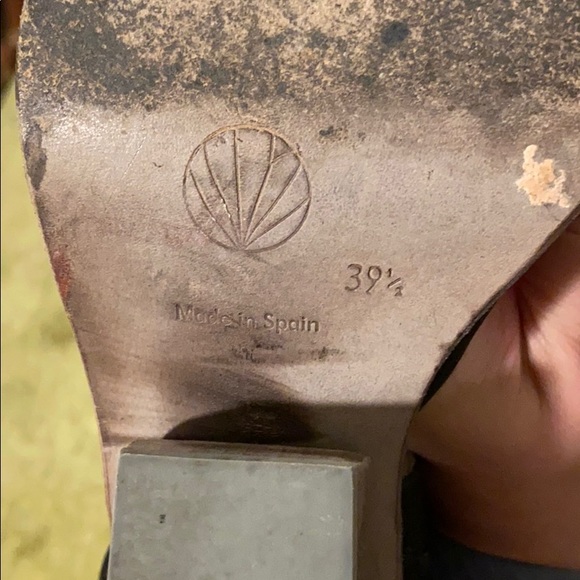 Coclico Black Leather Block Heel 39.5 - Picture 6 of 6